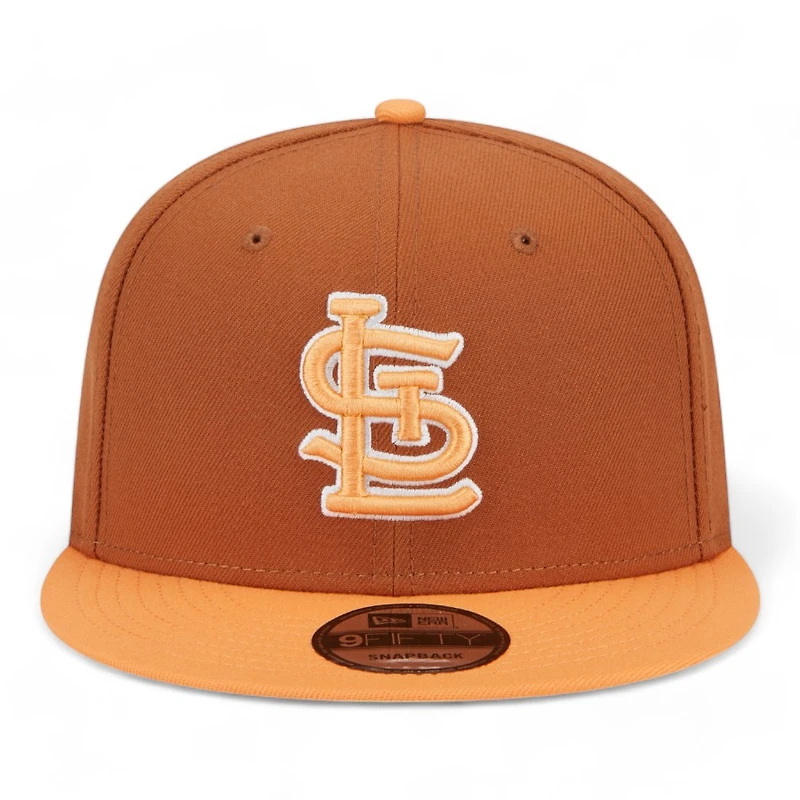 St. Louis Cardinals Rustic Orange Peach Two Tone Gray UV New Era 9FIFTY Snapback Hat