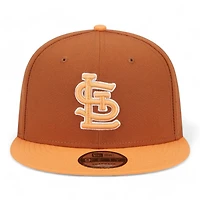 St. Louis Cardinals Rustic Orange Peach Two Tone Gray UV New Era 9FIFTY Snapback Hat
