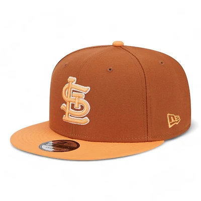 St. Louis Cardinals Rustic Orange Peach Two Tone Gray UV New Era 9FIFTY Snapback Hat