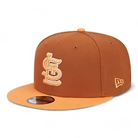 St. Louis Cardinals Rustic Orange Peach Two Tone Gray UV New Era 9FIFTY Snapback Hat