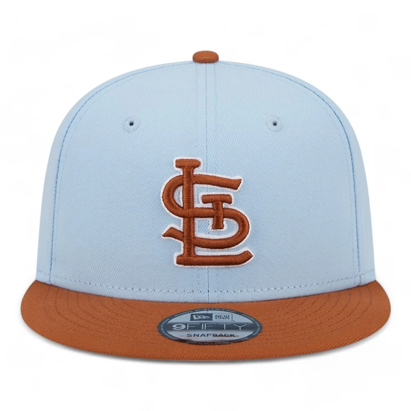 St. Louis Cardinals Icy Blue Brown Two Tone Gray UV New Era 9FIFTY Snapback Hat