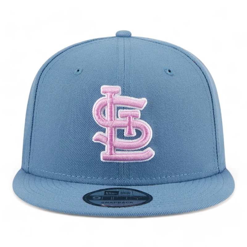 St. Louis Cardinals Baby Blue and Pink 2011 World Series Patch Blue UV New Era 9FIFTY Snapback Hat