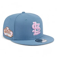 St. Louis Cardinals Baby Blue and Pink 2011 World Series Patch Blue UV New Era 9FIFTY Snapback Hat