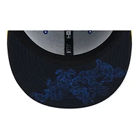 Minnesota Twins Navy Yellow Two Tone City Connect 10,000 Lakes Patch Black UV New Era 9FIFTY Snapback Hat