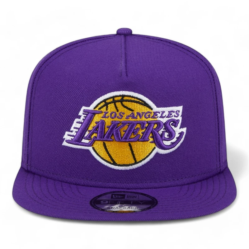Los Angeles Lakers Classic Purple Gray UV New Era A-Frame 9FIFTY Snapback Hat