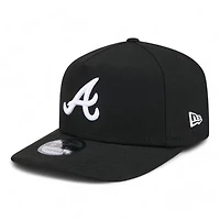 Atlanta Braves Black and White Classic Gray UV New Era A-Frame 9FIFTY Snapback Hat