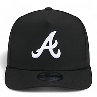 Atlanta Braves Black and White Classic Gray UV New Era A-Frame 9FIFTY Snapback Hat