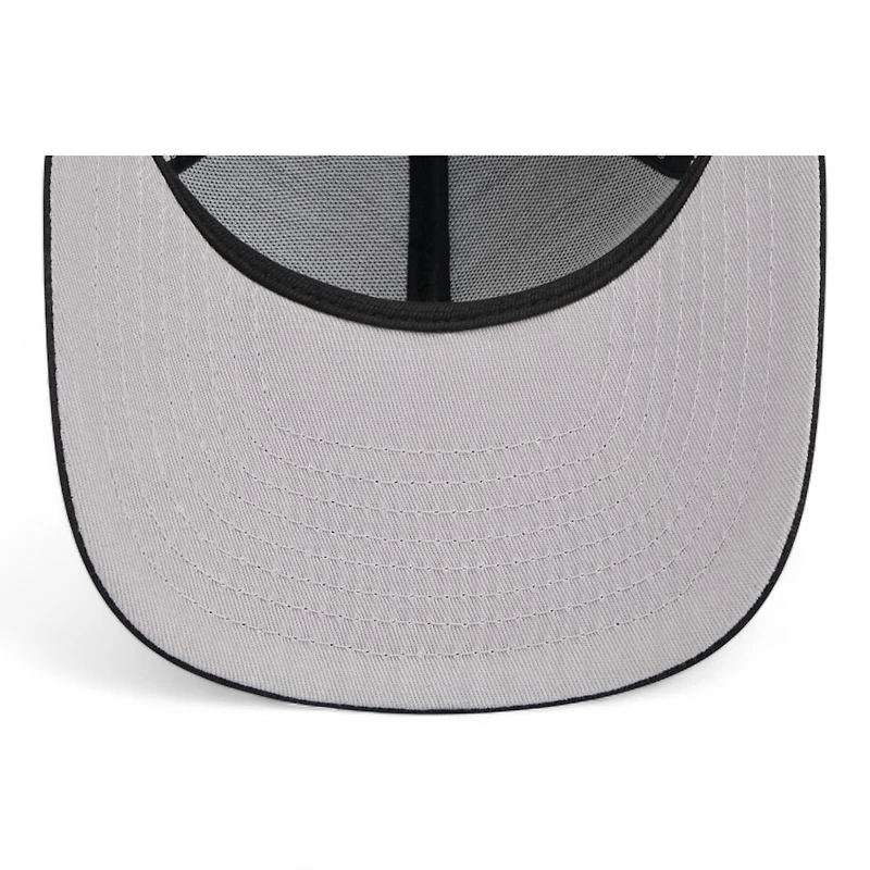 Atlanta Braves Black and White Classic Gray UV New Era A-Frame 9FIFTY Snapback Hat