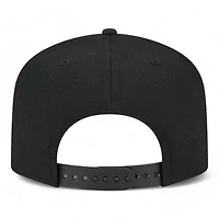 Atlanta Braves All Black Classic Gray UV New Era A-Frame 9FIFTY Snapback Hat