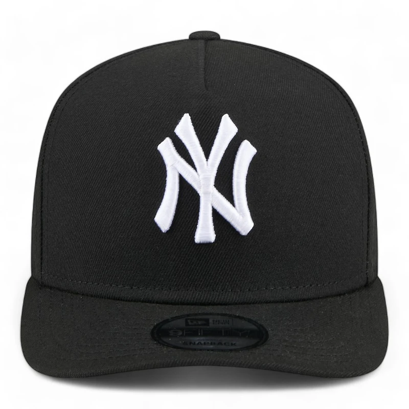 New York Yankees Black and White Classic Gray UV New Era A-Frame 9FIFTY Snapback Hat