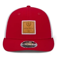 St. Louis Cardinals Red with Leather Stamped Logo Gray UV New Era Low Profile 9FIFTY Snapback Hat