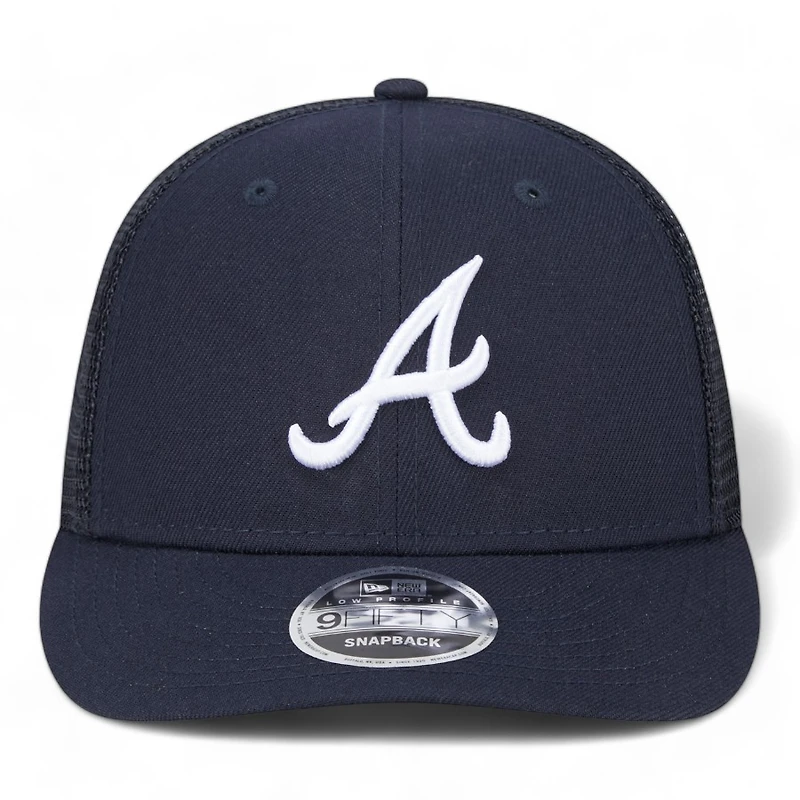 Atlanta Braves Navy Blue Classic Gray UV New Era Low Profile 9FIFTY Snapback Hat