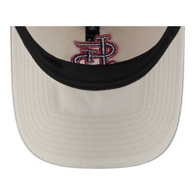 St. Louis Cardinals Cream Mesh Trucker New Era 9TWENTY Snapback Hat