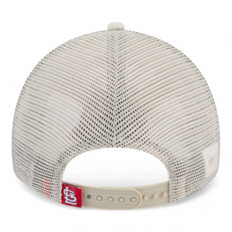 St. Louis Cardinals Cream Mesh Trucker New Era 9TWENTY Snapback Hat