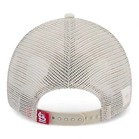 St. Louis Cardinals Cream Mesh Trucker New Era 9TWENTY Snapback Hat