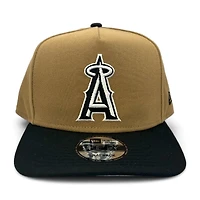 Los Angeles Angels Khaki Brown and Black Two Tone Gray UV New Era 9FIFTY A-Frame Snapback Hat