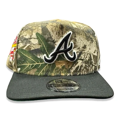Atlanta Braves Camo Black Two Tone 30th Season Patch New Era 9FIFTY A-Frame Snapback Hat