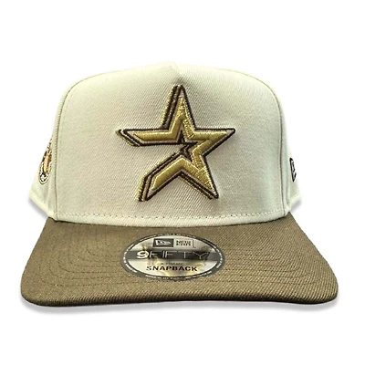 Houston Astros Chrome Brown Two Tone 40th Year Patch New Era 9FIFTY A-Frame Snapback Hat