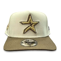 Houston Astros Chrome Brown Two Tone 40th Year Patch New Era 9FIFTY A-Frame Snapback Hat