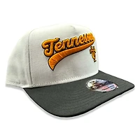 Tennessee Volunteers Chrome Black Two Tone Double Script Logo New Era 9FIFTY A-Frame Snapback Hat