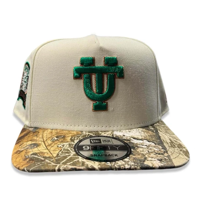 Tennessee Volunteers Cream Camo Two Tone 75 Years Patch New Era 9FIFTY A-Frame Snapback Hat
