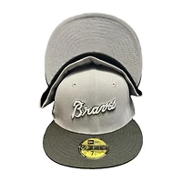 Atlanta Braves Gray and Black "Be Brave, Brain Cancer Awareness" 40th Patch UV New Era 59FIFTY Fitted Hat