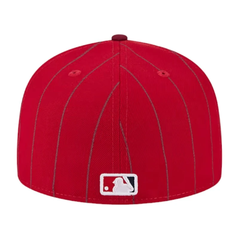 St. Louis Cardinals Red Throwback Pinstripe City Connect New Era 59FIFTY Fitted Hat