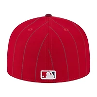 St. Louis Cardinals Red Throwback Pinstripe City Connect New Era 59FIFTY Fitted Hat