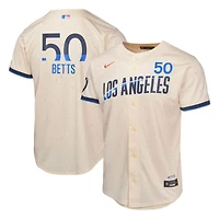 Youth Los Angeles Dodgers Mookie Betts Cream Nike City Connect Limited Player Jersey