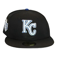 Kansas City Royals Black " MRodd DPM Stock Pack" 1998 World Series Patch Gray UV New Era 59Fifty Fitted Hat