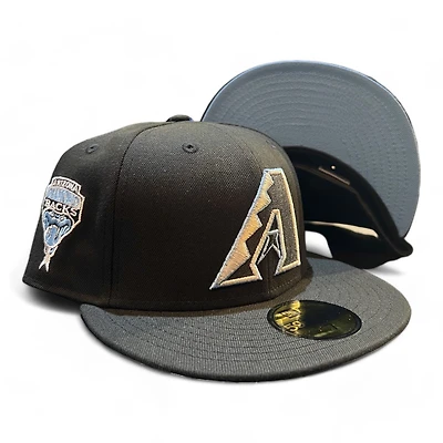 Arizona Diamondbacks Black and Blue "Hero to Villain" Inaugural Patch Icy UV New Era 59FIFTY Fitted Hat