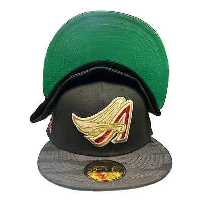 Anaheim Angels Black Camo "NoBattyxBully" 50th Anniversary Patch Green UV New Era 59FIFTY Fitted Hat