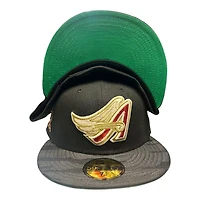 Anaheim Angels Black Camo "NoBattyxBully" 50th Anniversary Patch Green UV New Era 59FIFTY Fitted Hat