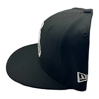St. Louis Cardinals Black and White Basic with State Outline Logo New Era 59FIFTY Fitted Hat