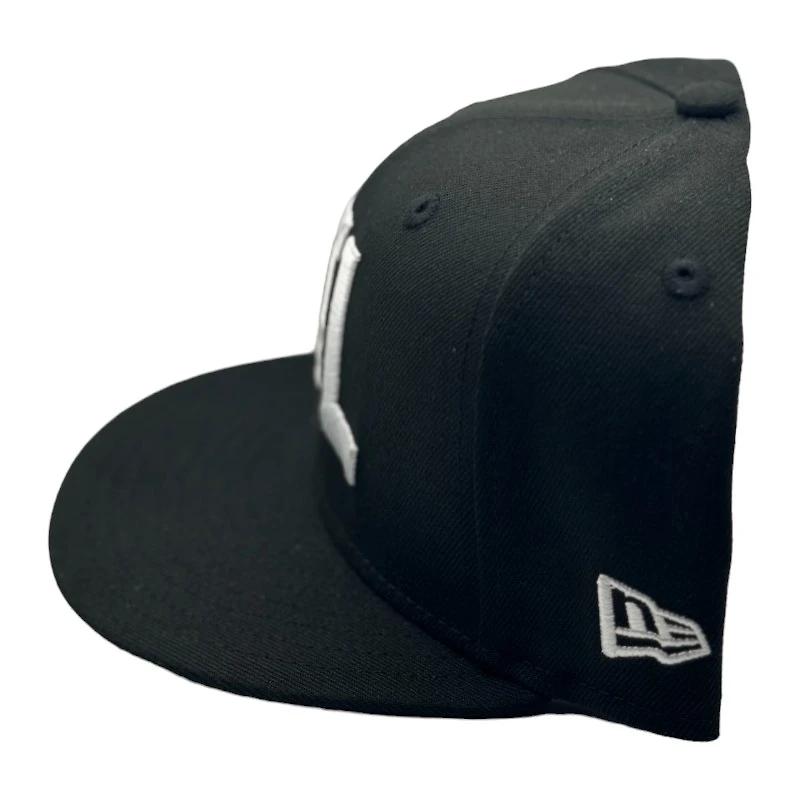 St. Louis Cardinals Black and White Basic with STL Logo New Era 59FIFTY Fitted Hat