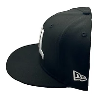 St. Louis Cardinals Black and White Basic with STL Logo New Era 59FIFTY Fitted Hat