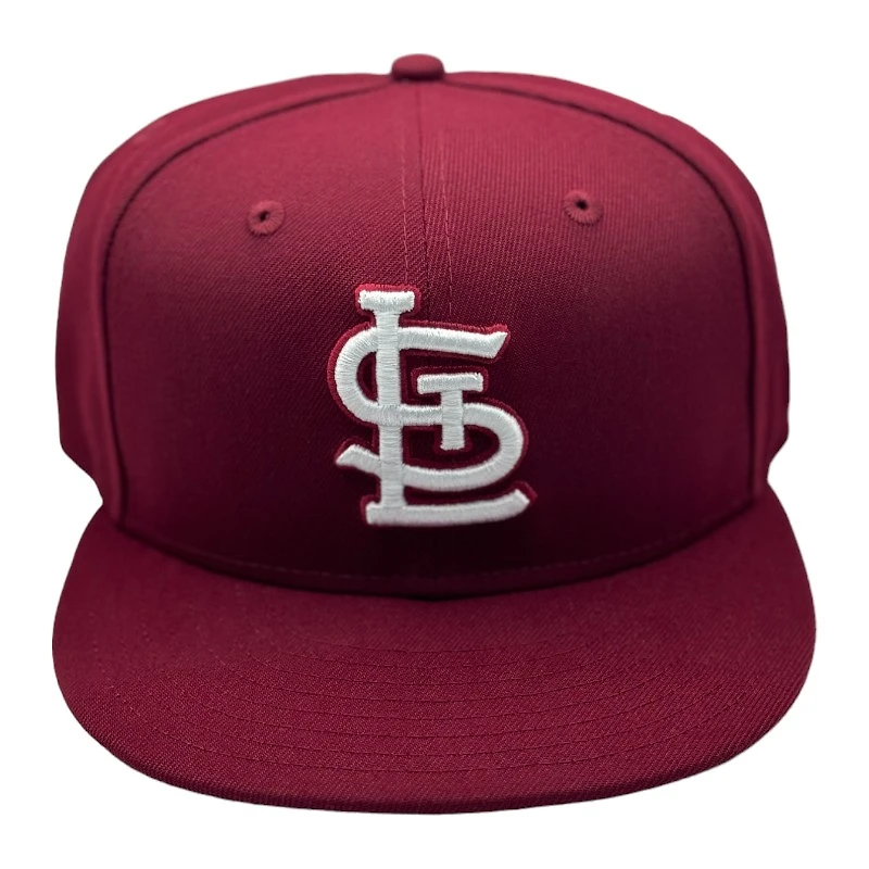 St. Louis Cardinals Maroon and White Basic New Era 59FIFTY Fitted Hat