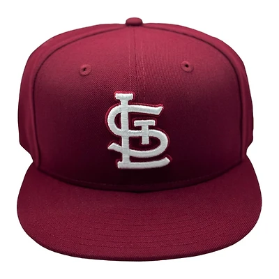 St. Louis Cardinals Maroon and White Basic New Era 59FIFTY Fitted Hat