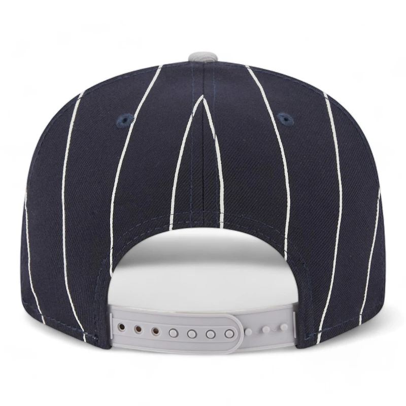 New York Yankees Navy and Gray Pinstripe Gray UV New Era 9FIFTY Snapback Hat