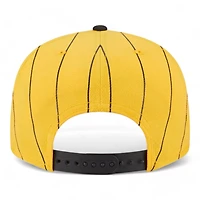 Pittsburgh Pirates Yellow and Black Pinstripe Gray UV New Era 9FIFTY Snapback Hat