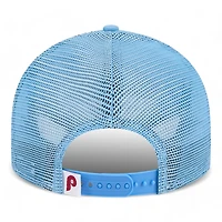 Philadelphia Phillies Icy Blue Trucker Mesh Gray UV New Era Low Profile 9FIFTY Snapback Hat