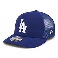 Los Angeles Dodgers Royal Blue Trucker Mesh Gray UV New Era Low Profile 9FIFTY Snapback Hat