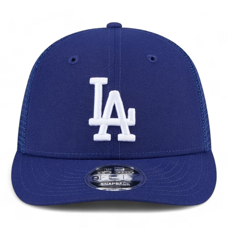 Los Angeles Dodgers Royal Blue Trucker Mesh Gray UV New Era Low Profile 9FIFTY Snapback Hat