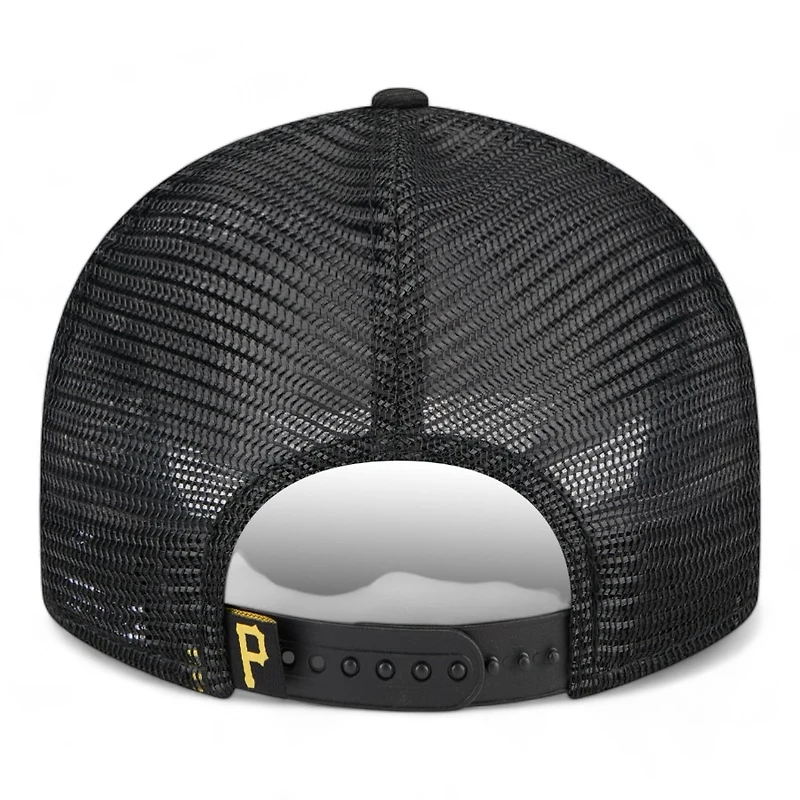 Pittsburgh Pirates Black Trucker Mesh Gray UV New Era Low Profile 9FIFTY Snapback Hat