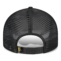 Pittsburgh Pirates Black Trucker Mesh Gray UV New Era Low Profile 9FIFTY Snapback Hat