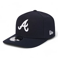Atlanta Braves Navy Blue Basic New Era A-Frame 9FIFTY Snapback Hat