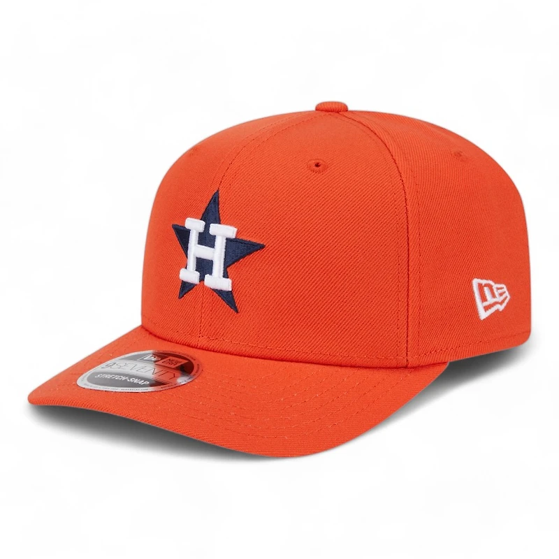 Houston Astros Orange Basic New Era 9SEVENTY Stretch Snapback Hat