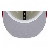 St. Louis Cardinals White and Red Old School Logo 2011 World Series Patch Gray UV New Era 59FIFTY Fitted Hat