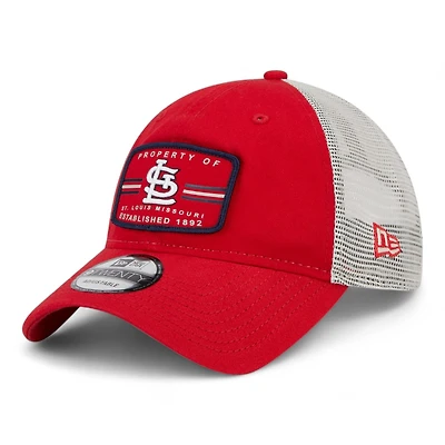 St. Louis Cardinals Red with White Trucker Mesh Red UV New Era 9TWENTY Snapback Hat