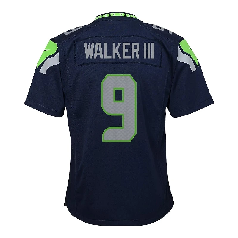 Youth Seattle Seahawks Kenneth Walker III Navy Nike Game Jersey